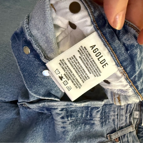 AGOLDE Riley Long High-Rise Straight Jeans in Cove 25 - Picture 8 of 14